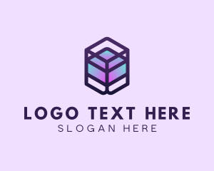 Hexagon - Creative Cube Agency logo design
