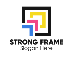 Printing Framing Frame logo design