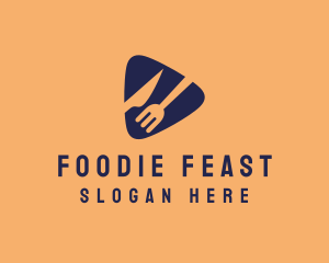 Food Restaurant Cutlery logo design