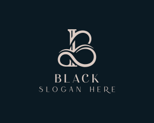Elegant Flourish Letter B logo design