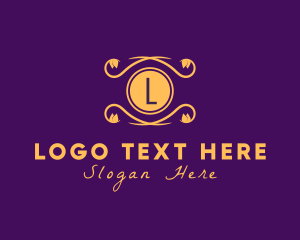 Herb - Ornamental Vine Luxury logo design