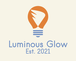 Illumination - Wing Light Bulb logo design