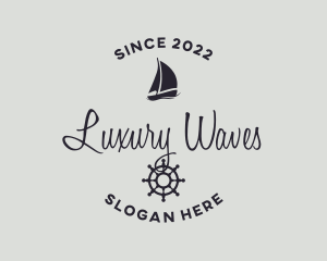 Luxury Yacht Helm logo design