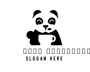 Cappuccino - Panda Cafe Coffee logo design