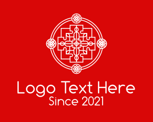 Dojo - White Chinese Decor logo design