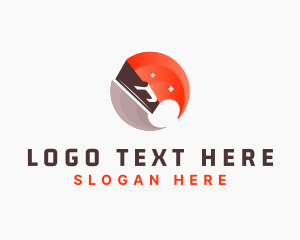 Plastering Trowel - Plastering Cement Tool logo design