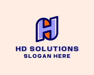 Startup Business Letter H logo design