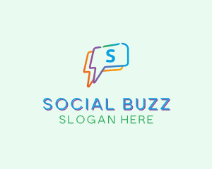 Social Media Communication logo design