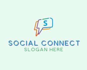 Social - Social Media Communication logo design