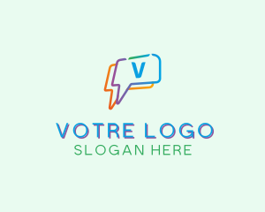 Speech - Social Media Communication logo design