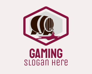 Wine Barrel Badge Logo