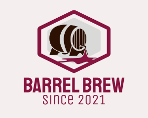 Wine Barrel Badge logo design