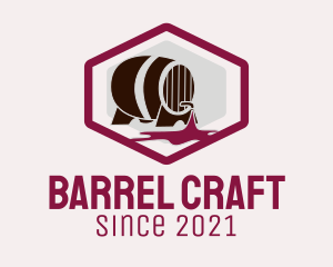 Barrel - Wine Barrel Badge logo design