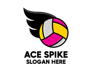 Volleyball - Volleyball Sports Wing logo design