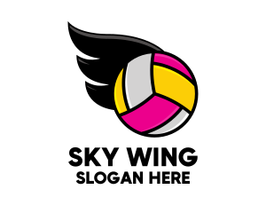 Wing - Volleyball Sports Wing logo design