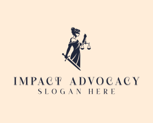 Advocacy - Woman Legal Justice logo design