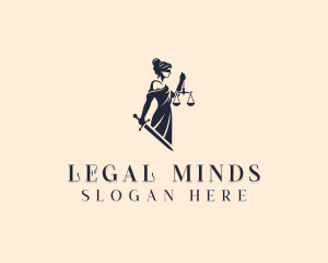 Woman Legal Justice logo design