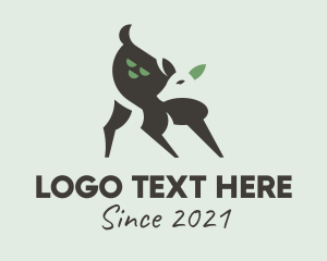 Stag - Wild Doe Animal logo design