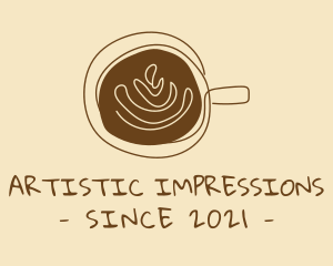 Artisanal Hipster Coffee Cafe logo design