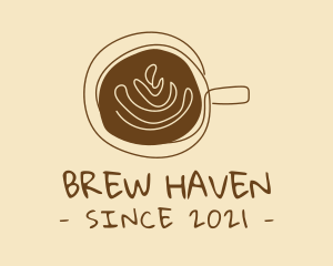 Artisanal Hipster Coffee Cafe logo design