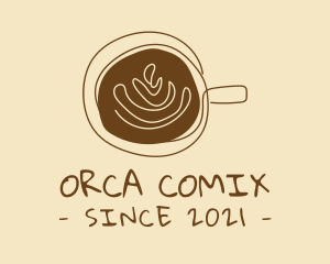 Tea Cup - Artisanal Hipster Coffee Cafe logo design