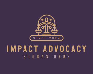 Advocacy - Judicial Justice Scale logo design