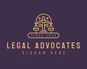 Judicial Justice Scale logo design