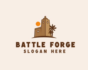 Middle East Desert Fort logo design