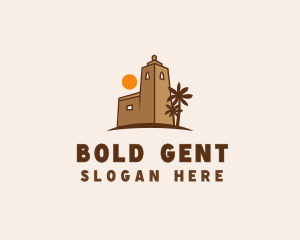 Middle East Desert Fort logo design