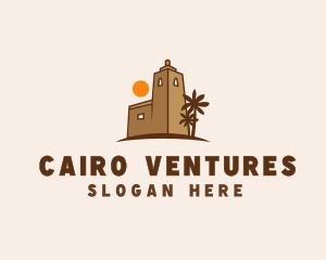 Middle East Desert Fort logo design