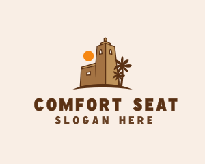 Middle East Desert Fort logo design