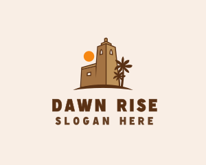 Middle East Desert Fort logo design