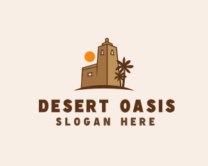 Middle East Desert Fort logo design