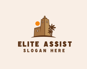 Middle East Desert Fort logo design