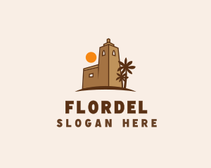 Middle East Desert Fort logo design