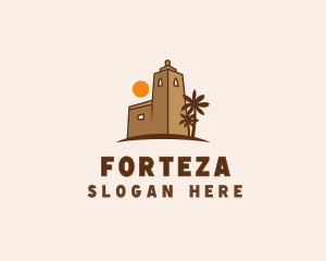 Middle East Desert Fort logo design