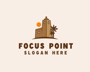 Middle East Desert Fort logo design