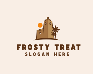 Middle East Desert Fort logo design