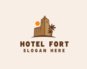 Middle East Desert Fort logo design