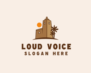 Middle East Desert Fort logo design