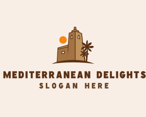 Mediterranean - Middle East Desert Fort logo design