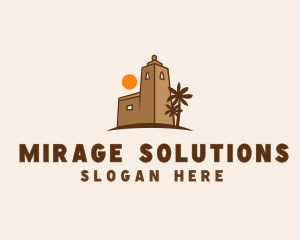 Mirage - Middle East Desert Fort logo design