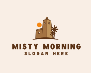 Middle East Desert Fort logo design