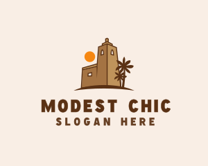 Middle East Desert Fort logo design