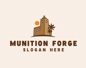 Middle East Desert Fort logo design