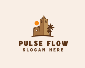 Middle East Desert Fort logo design