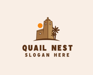 Middle East Desert Fort logo design