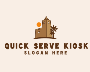 Middle East Desert Fort logo design