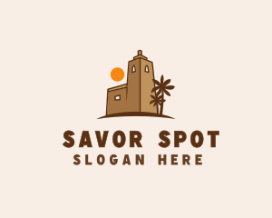 Middle East Desert Fort logo design