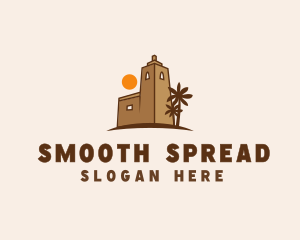 Middle East Desert Fort logo design